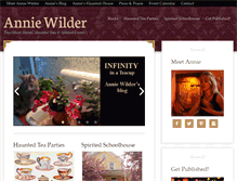 Tablet Screenshot of anniewilder.com